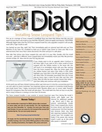 Cover from the August/September 2009 PMUG DIALOG newsletter